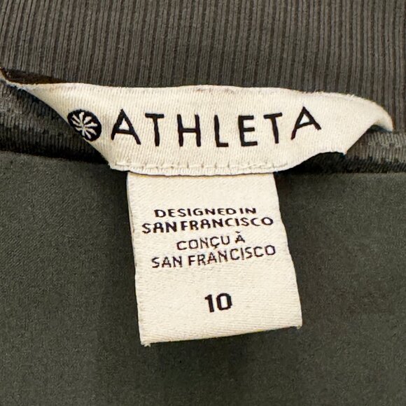 Like New Athleta Brooklyn Mid-Rise Khaki Green Golf Tennis Skirt Size 10 - Picture 4 of 8